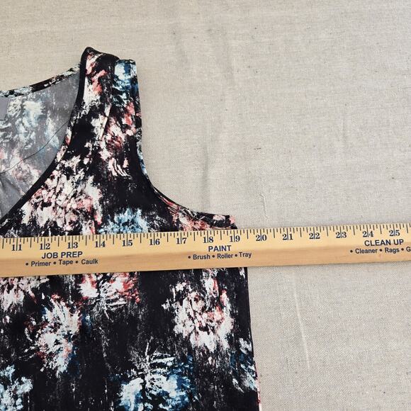 Classiques Entier Sleeveless Silk Top Colorful Abstract Classic Chic Luxe Size S - Picture 5 of 8